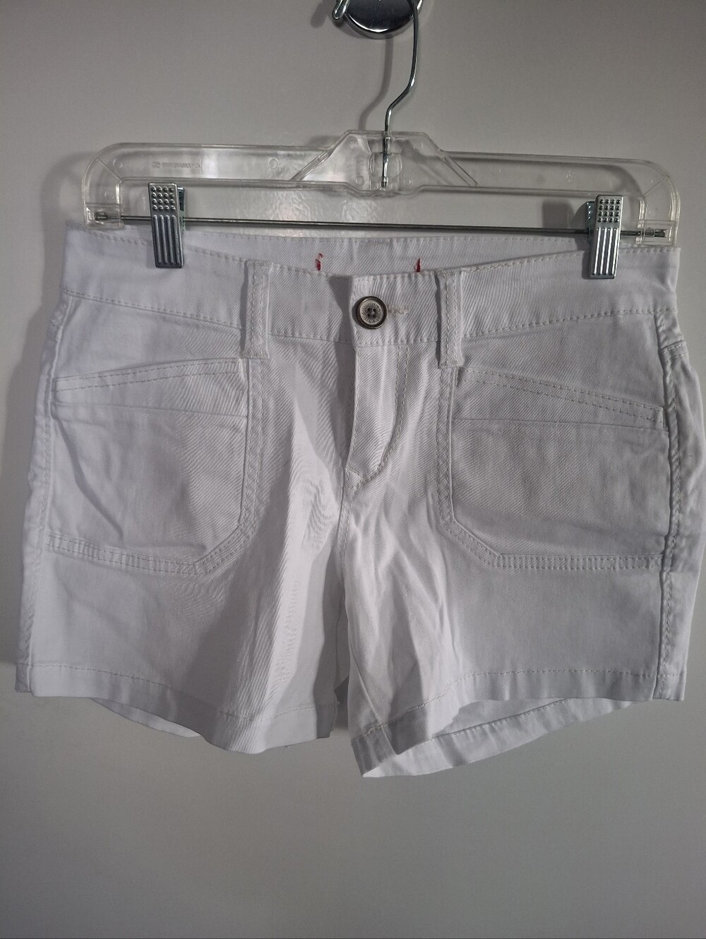 UNIONBAY White Cotton Blend Women's Jean Shorts
